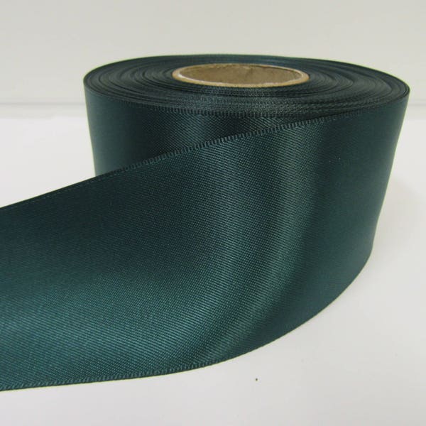 3mm 7mm 10mm 15mm 25mm 38mm 50mm Rolls, Forest, Dark Green Satin ribbon, 2, 10 or 25 metres, Double sided, Bows by Beautiful Ribbon