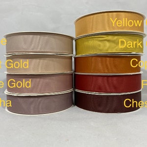 22mm Double Side Grosgrain Ribbon, 2 Metres or 20 Metre Full Roll ...