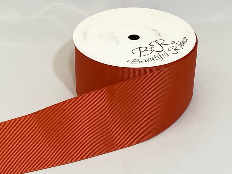 Grosgrain Ribbon 3mm 6mm 10mm 16mm 22mm 38mm 50mm Rolls, DUSKY BURNT ...