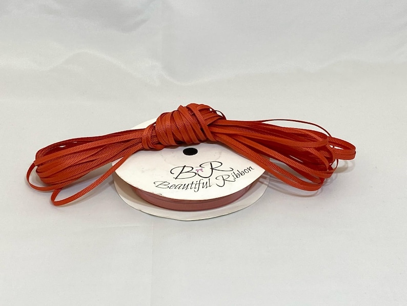 Grosgrain Ribbon 3mm 6mm 10mm 16mm 22mm 38mm 50mm Rolls, DUSKY BURNT ...
