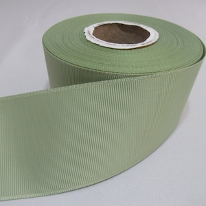 Nastro Grosgrain 3 mm 6 mm 10 mm 16 mm 22 mm 38 mm 50 mm Muschio Scuro Salvia Verde Chiaro Nastro a Coste Bifacciale per Fiocchi Rotoli di Beautiful Ribbon