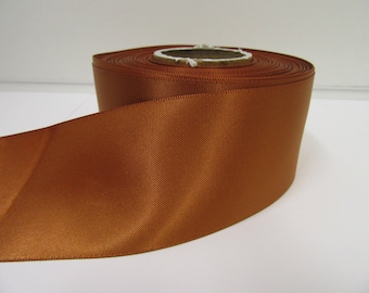 3mm 7mm 10mm 15mm 25mm 38mm 50mm Rolls, Copper Dark Gold Satin Ribbon, 2, 10 or 25 metres, Double sided, Bows Trim Tape by Beautiful Ribbon