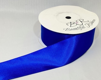 3 mm 7 mm 10 mm 15 mm 25 mm 38 mm 50 mm Rollen, Royal / Kobalt Blau Satinband 2, 10 oder 25 Meter, doppelseitiges Schleifen Zierband von Beautiful Ribbon