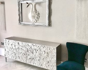 Large contemporary sideboard silver