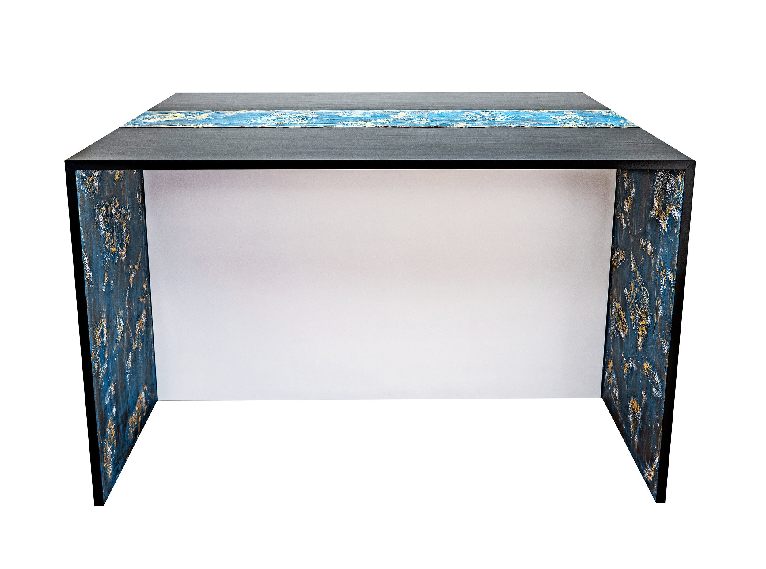 Contemporary kitchen island. Breakfast bar. Etsy