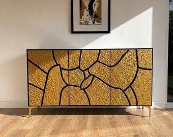 Deposit for Francesco/ Modern custom furniture design, Gold credenza, Designer sideboard, Designing furniture, Designerfurniture