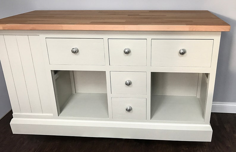 Large Kitchen Island With Wine Rack Etsy