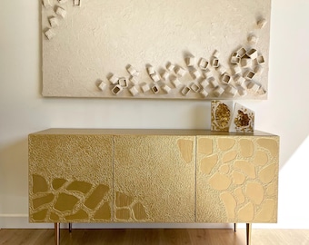 Handmade sideboard gold 140cm made to measure
