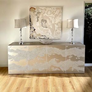 Extra large textured sideboard. Large credenza. Large TV unit. image 1