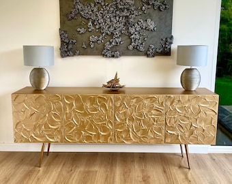 Bespoke credenza gold, sideboard