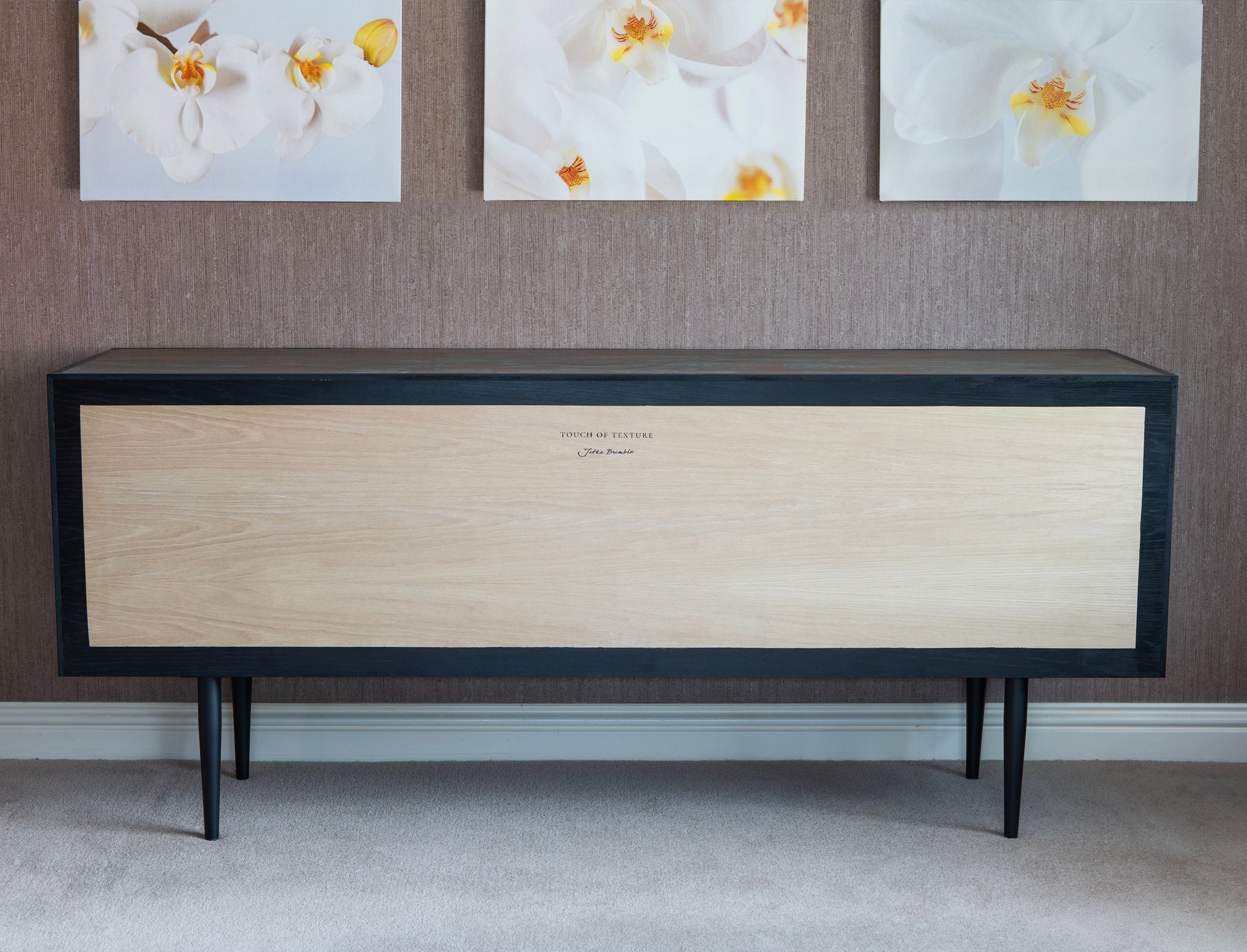 Midcentury Style Sideboard Copper Patina Etsy