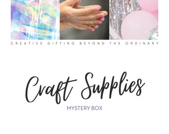 Craft Item Mystery Grab Bag - Mix of Craft Supplies for Crafters - Mystery Bags - One Of a Kind -