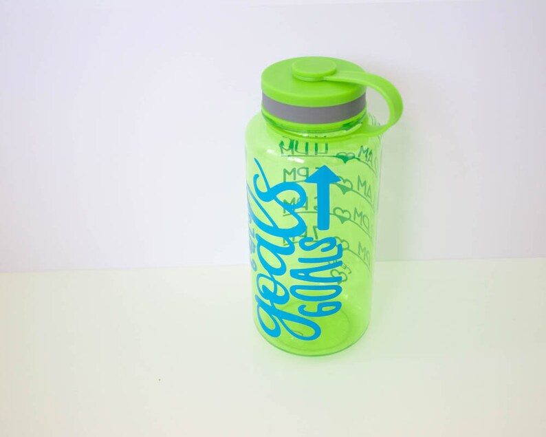 Goals Goals Goals Goal Bottle Water Intake Bottle Hourly Etsy
