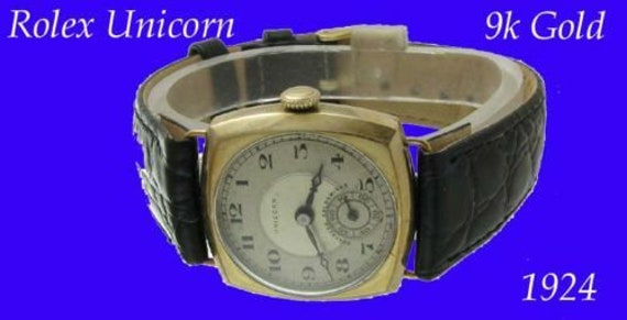 Vintage 9k Gold Rolex Unicorn Cushion Deco Gents Uhr Wrist - Etsy Kong