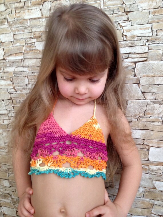 Crochet niño bebé top ropa de playa niños Etsy México