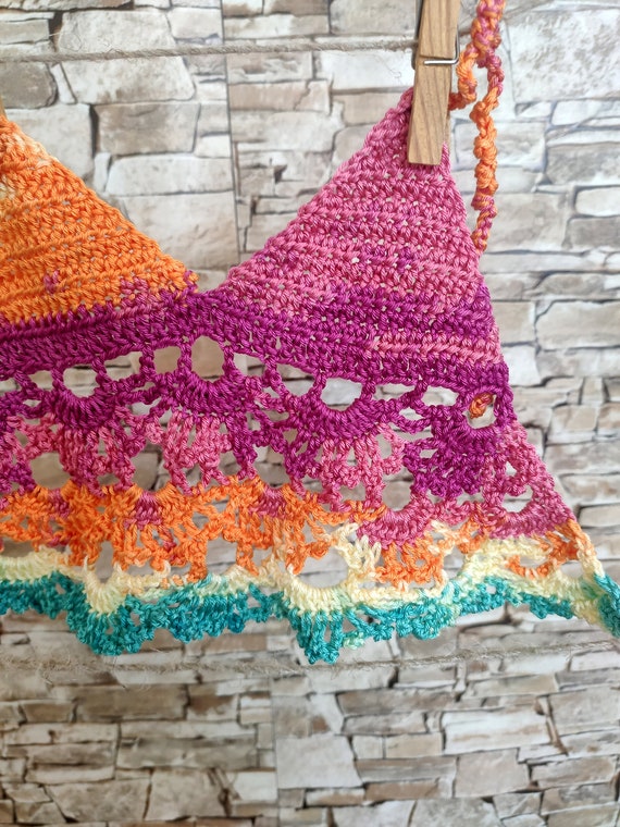 MERMAID Bralette - Crochet Pattern - Summer Top Crochet pattern by