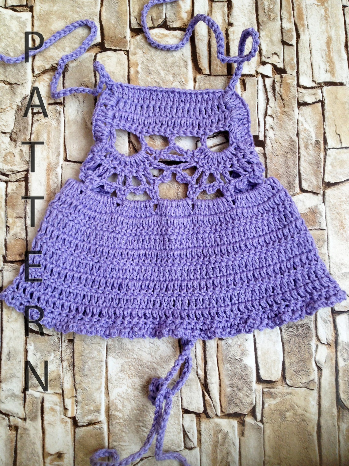 Crochet Baby Crop Top Pattern Bohemian Beach Clothing Little Etsy