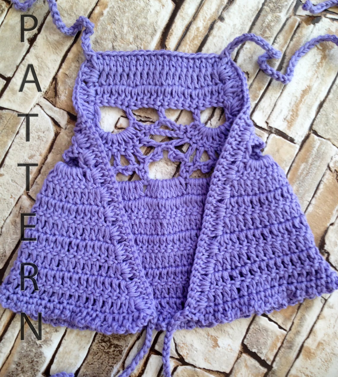 Crochet Baby Crop Top Pattern Bohemian Beach Clothing Little Etsy