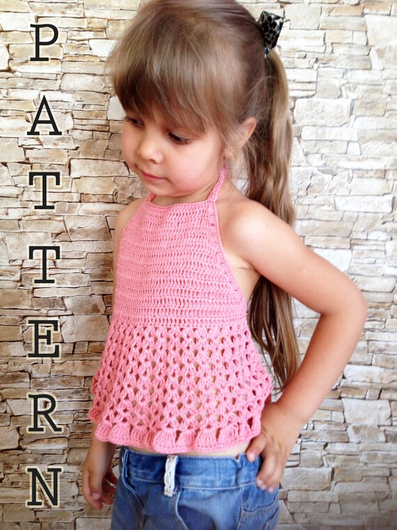 coral crochet top