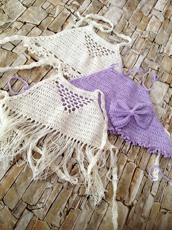 crochet baby tops