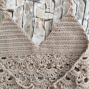 Crochet Bra Mermaid Diva for Little Girls in Camel Photoshoot - Etsy