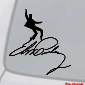 ELVIS PRESLEY Vinyl Decal Sticker Window, Wall, Car, Truck, Bumper - The King of Rock & Roll Hall or Fame Singer Actor American Music Legend