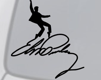 ELVIS PRESLEY Vinyl Decal Sticker Window, Wall, Car, Truck, Bumper - The King of Rock & Roll Hall or Fame Singer Actor American Music Legend