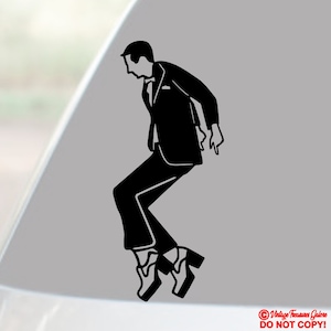 PEE-WEE HERMAN Tequila Dance - Vinyl Decal Sticker Car Rear Window Wall Bumper Paul Reubens Playhouse Show Big Top Adventure Holiday Rip