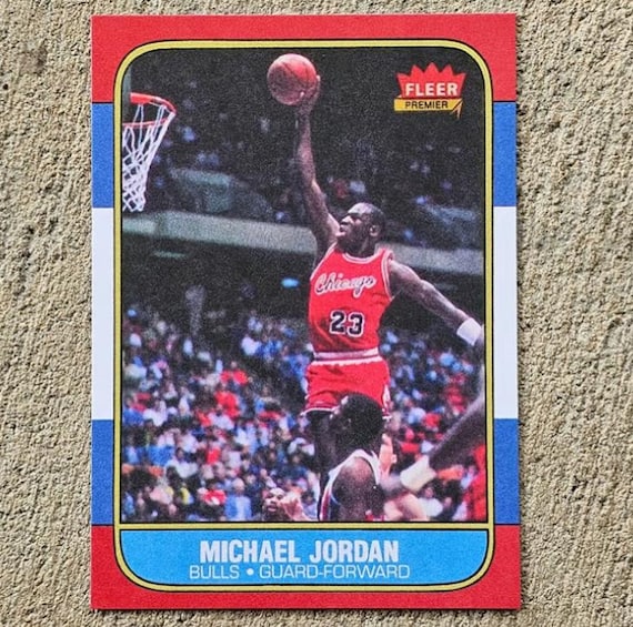 Michael Jordan 1986-87 Fleer Rookie RC Basketball Card #57