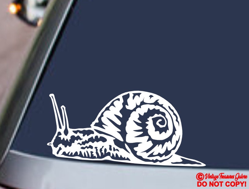 Snail Performance Sticker Snail Vinyl Decal Sticker – Car, Truck, Laptop, Wall Decor (3.25