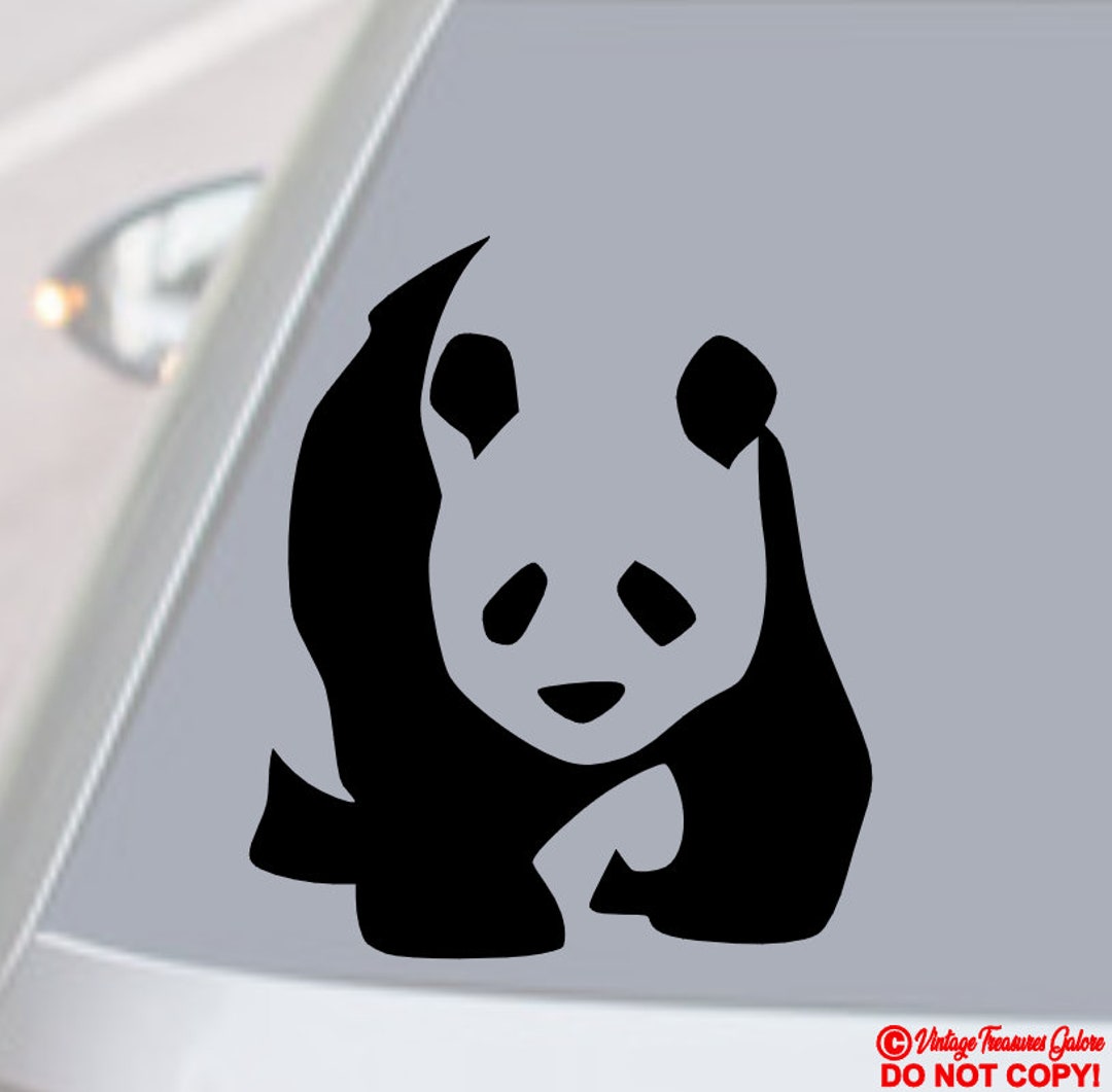 Panda Bear Vinyl Decal - Car, Truck, Window, Wall - Etsy