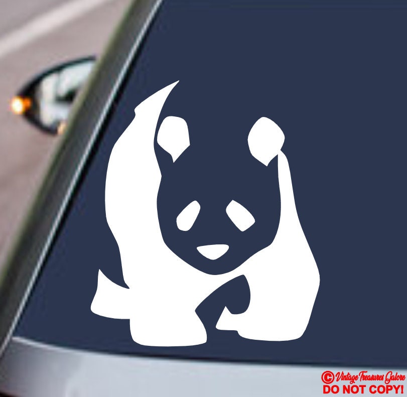 Panda Bear Vinyl Decal - Car, Truck, Window, Wall - Etsy