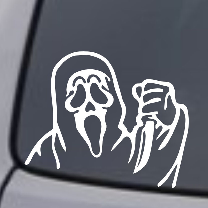 Scream Car Coasters Pink Goth Car Accessories Fun Ghost Face Car Decor for  Wo