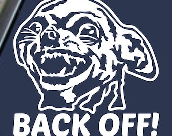 Chihuahua &quot;Back Off!&quot; Vinyl Decal Sticker Car Truck Van SUV Window Wall Bumper Laptop Macbook Tablet Unique Funny Dog Animal Cute