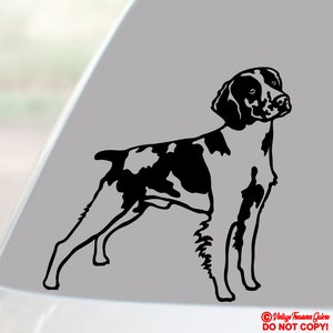 Brittany Spaniel - Naklejka winylowa Samochód Ciężarówka Van SUV Okno Ściana Zderzak Laptop Macbook Tablet Unikalny Zabawny Pies Miłość Zwierzę Słodkie