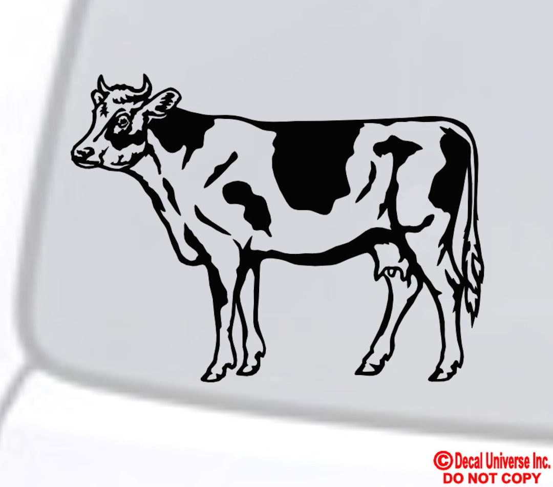 Cow Vinyl Decal Sticker - Farmhouse Decor, Car, Laptop (6x8) - Etsy