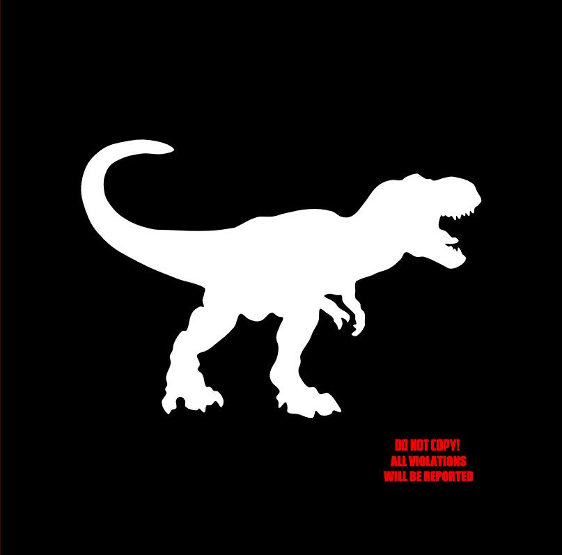 TYRANNOSAURUS REX Vinyl Decal Sticker. Window Wall Car - Etsy