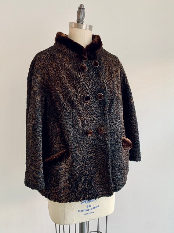 Vintage 1960's Richland Furs Winter Jacket With Fur Trim - Winter