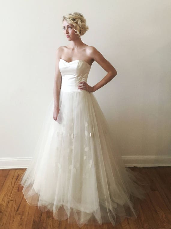 duchess silk satin wedding dress
