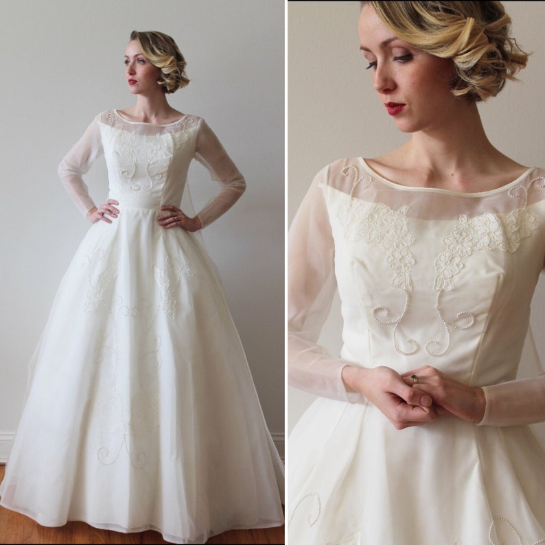 1960s Long Wedding Dresses