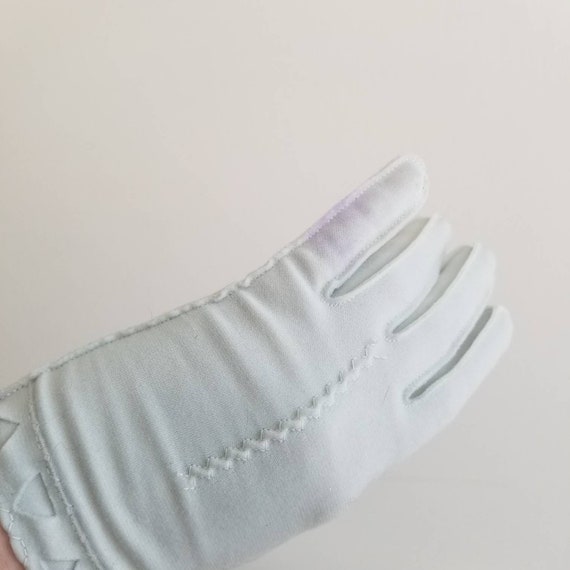 Vintage Baby Blue tone Short Gloves Shower, Wedding… Gem