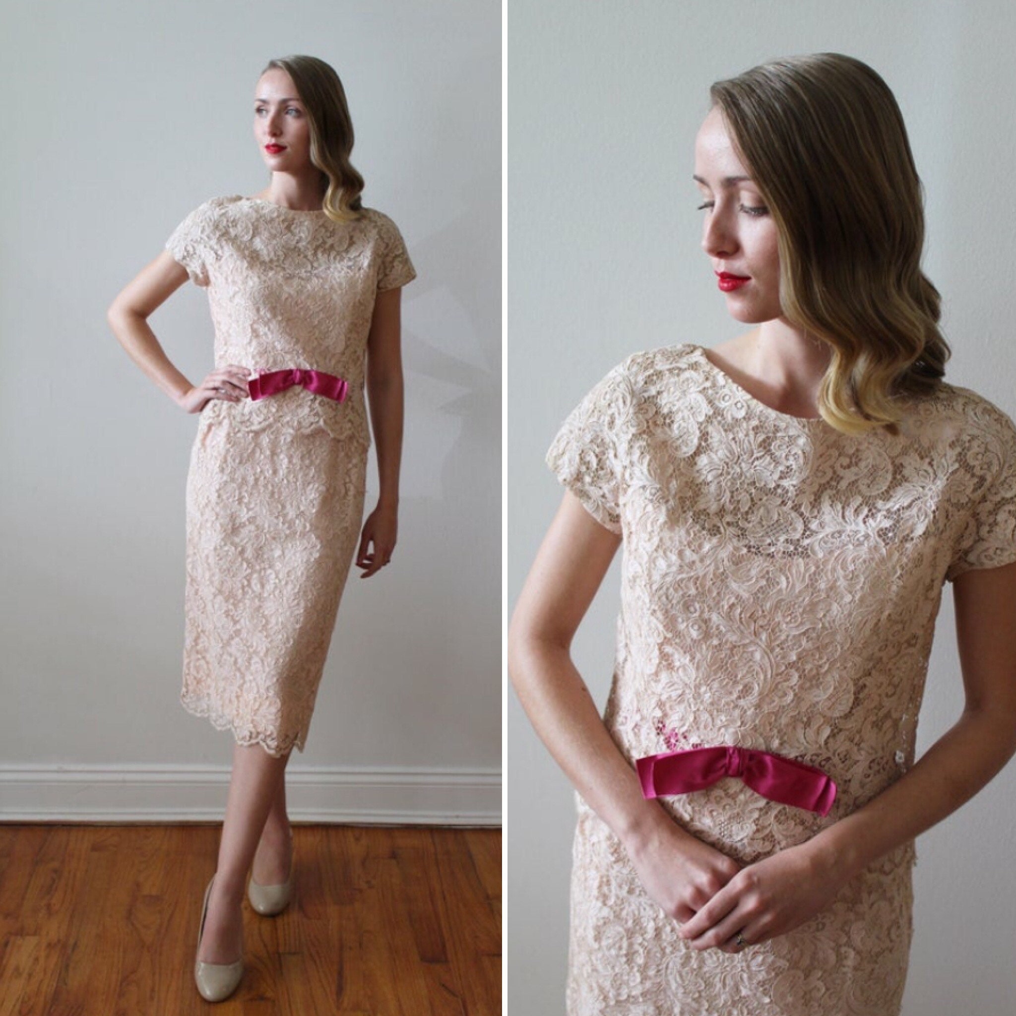 French Lace Party Dress - Etsy