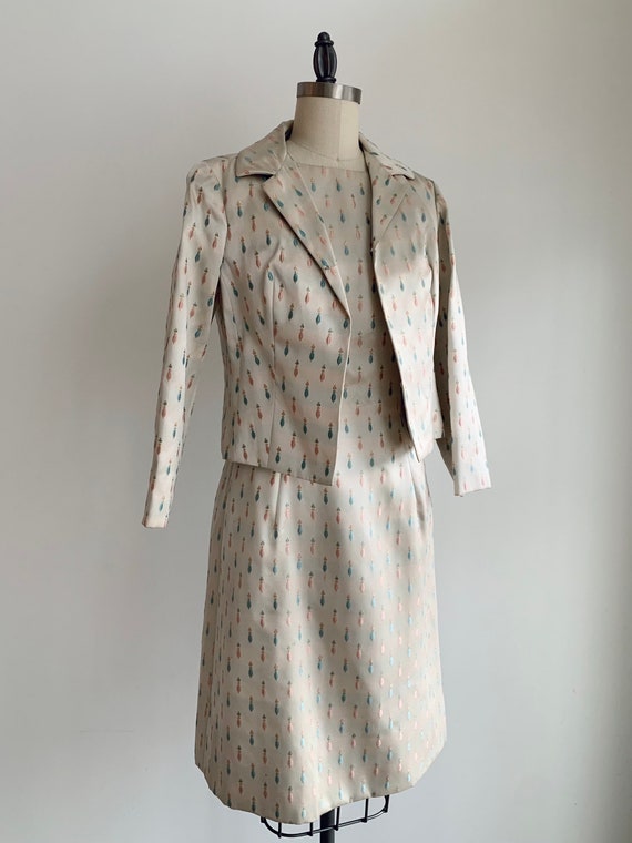 Vintage 1960's Sheath Dress with Matching Jacket … - image 2