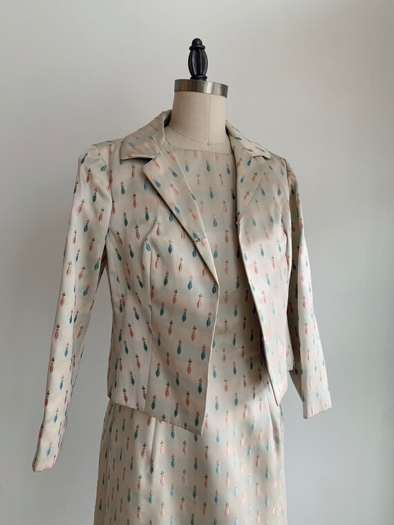 Vintage 1960's Sheath Dress with Matching Jacket … - image 3