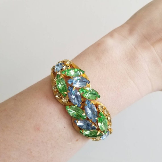 Vintage 1960s Juliana Statement Clamper Bracelet … - image 3