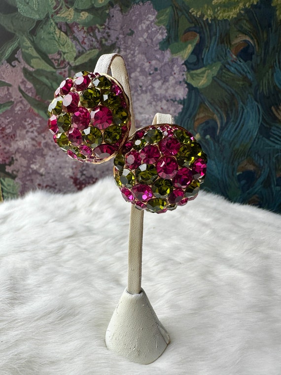 Vintage 1950s Signed Blanca Clip-on Statement Ear… - image 5