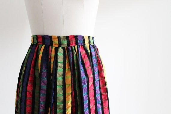 Vertical striped skirt clearance rainbow