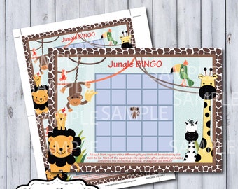 Peek A Boo Jungle BINGO Shower Game | Peek A Boo Jungle Nursery by Lambs & Ivy | DIY Printable | Personal Use Only | Instant Download