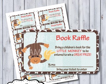 Peek A Boo Jungle Book Raffle Tickets | Peek A Boo Jungle Nursery by Lambs and Ivy | DIY Printable | Personal Use Only | Instant Download