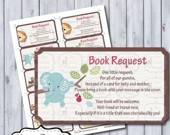 Treetop Buddies Book Request Tickets | Tree Top Buddies Nursery by Lambs and Ivy | DIY Printable | Personal Use Only | Instant Download